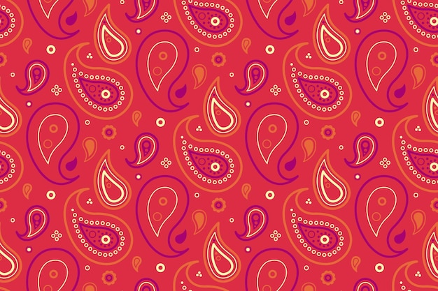 Florecimiento elegante en delicado paisley Impresión de azulejos de estilo variación Rectángulo clásico tropical etéreo