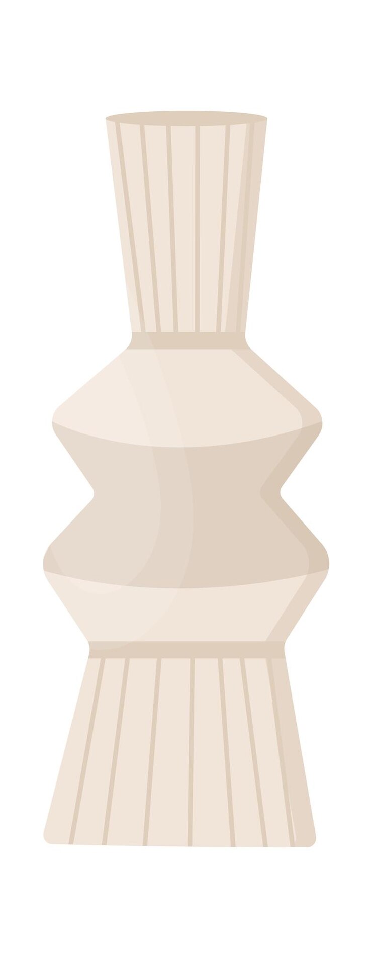 Vector florero decorativo moderno ilustración vectorial