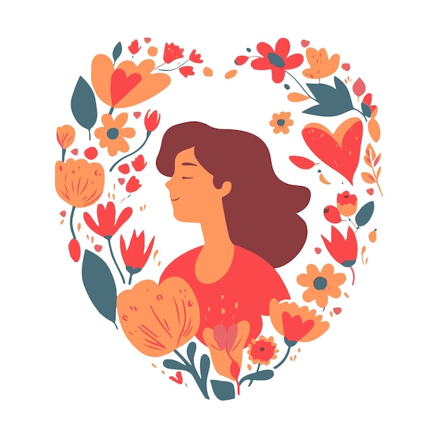 Flores de acuarela día de la mujer día de la madre vector