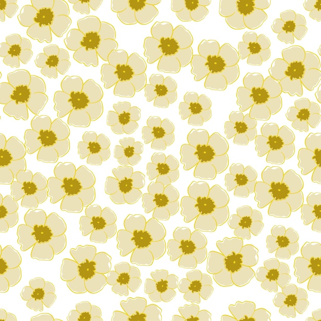 flores amarillas sobre un fondo blanco