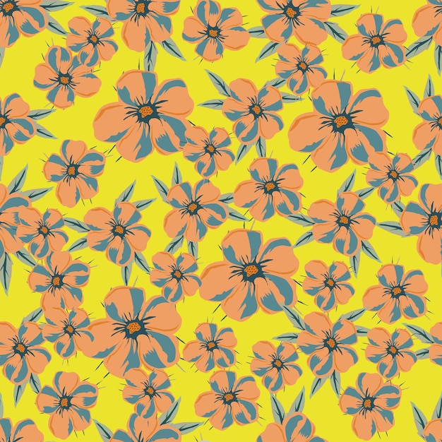 flores en amarillo y naranja