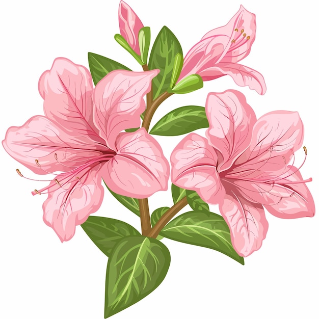 Vector flores de las azaleas