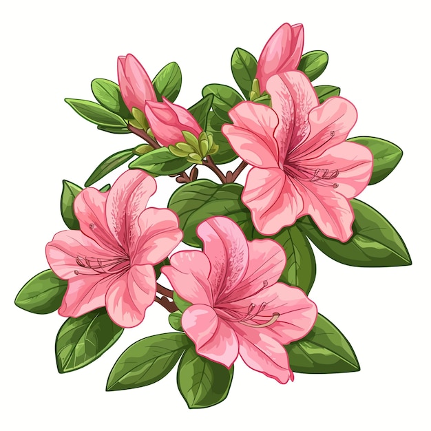 Vector flores de las azaleas