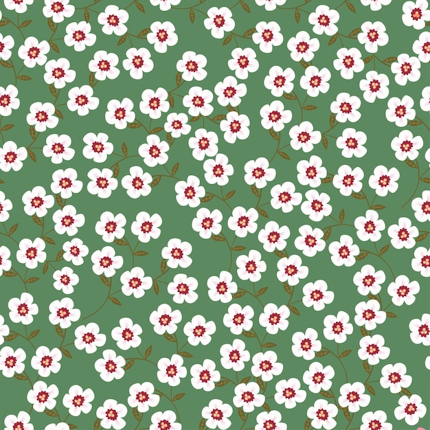flores blancas sobre un fondo verde