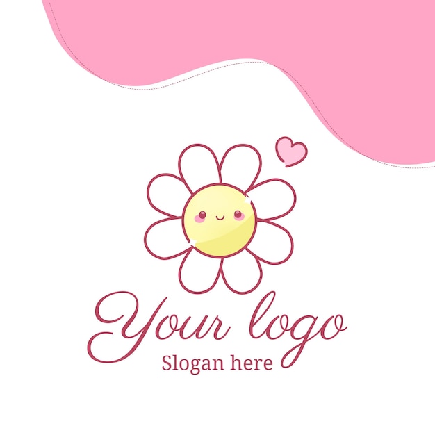Las flores bonitas Vector Logo
