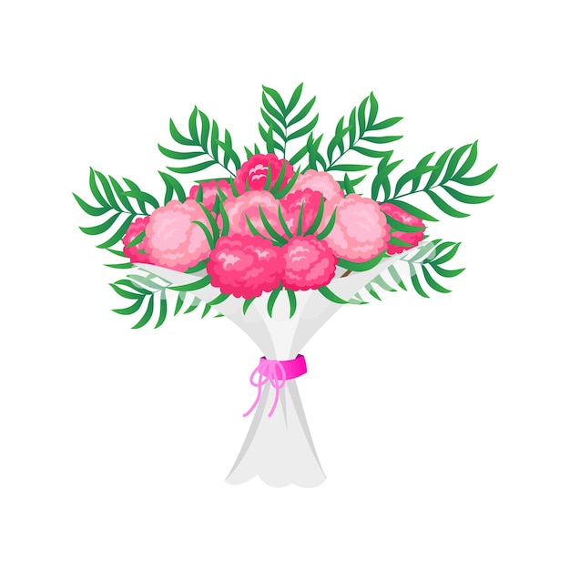Flores botánicas de boda para el novio y la novia Ramo con hojas y capullos para los recién casados