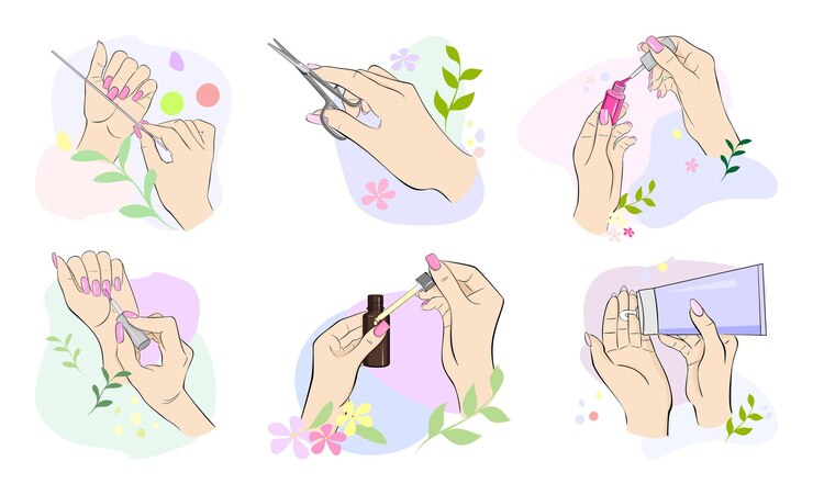 Flores brotes ramitas y hojas en vector Conjunto de elementos decorativos