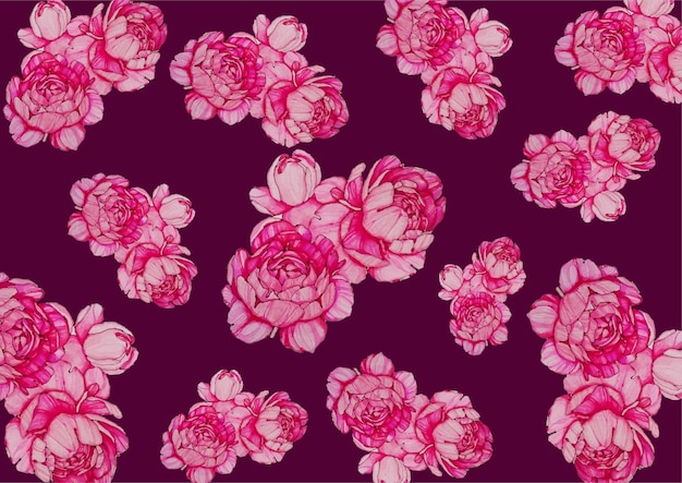 Flores de color rosa
