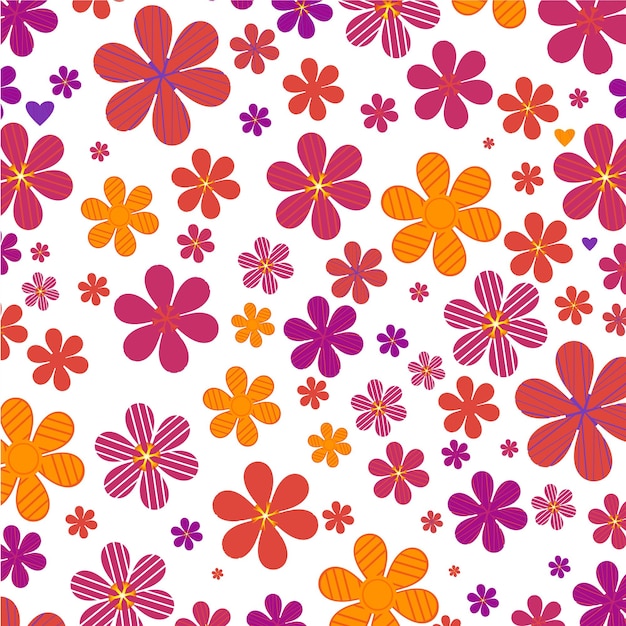 Vector flores de colores