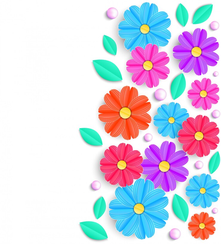 Vector flores coloridas