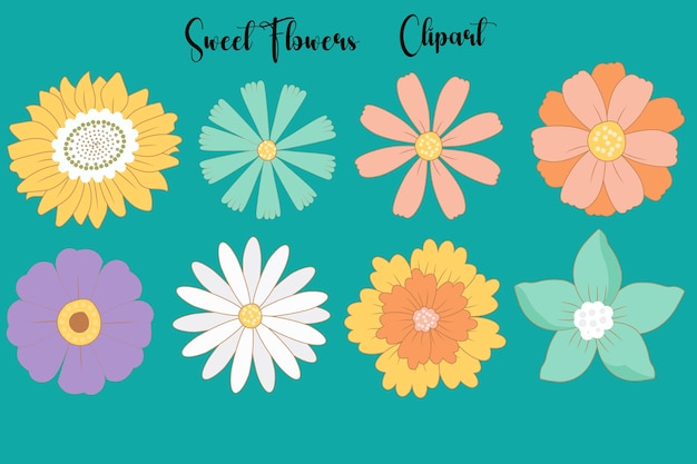 Flores dulces Clipart