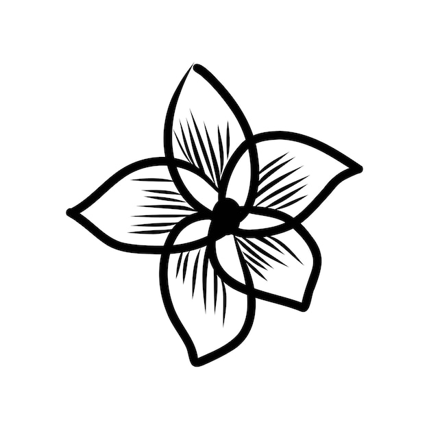 Flores fantasía fantasía flor abstracta ilustración vectorial