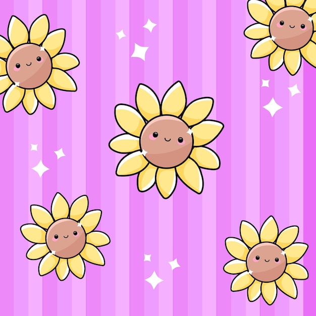 Flores de fondo muy bonitas Vector