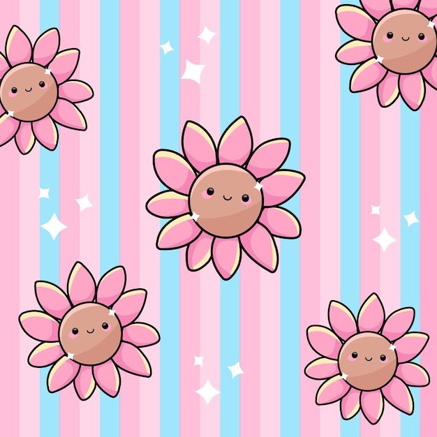 Flores de fondo muy bonitas Vector