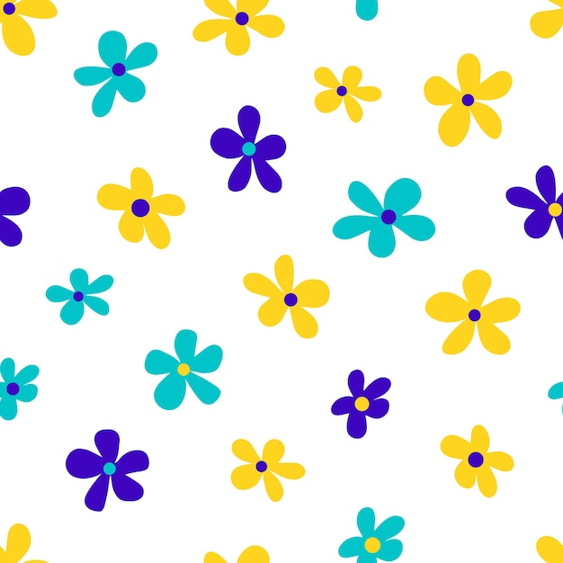 flores, formación, seamless, patrón