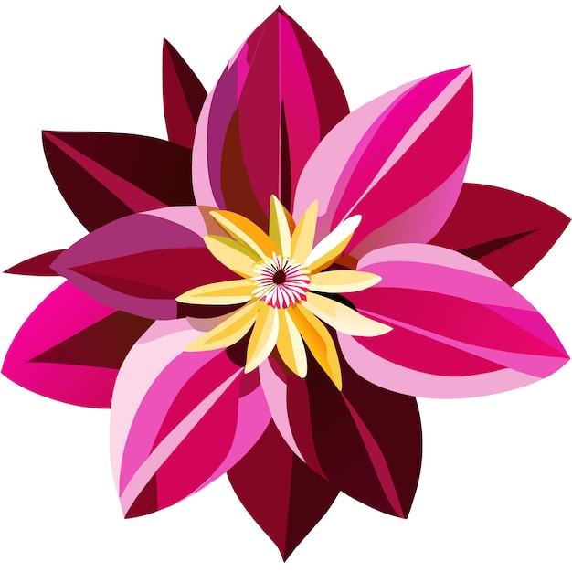 Vector las flores de fucsia rosadas