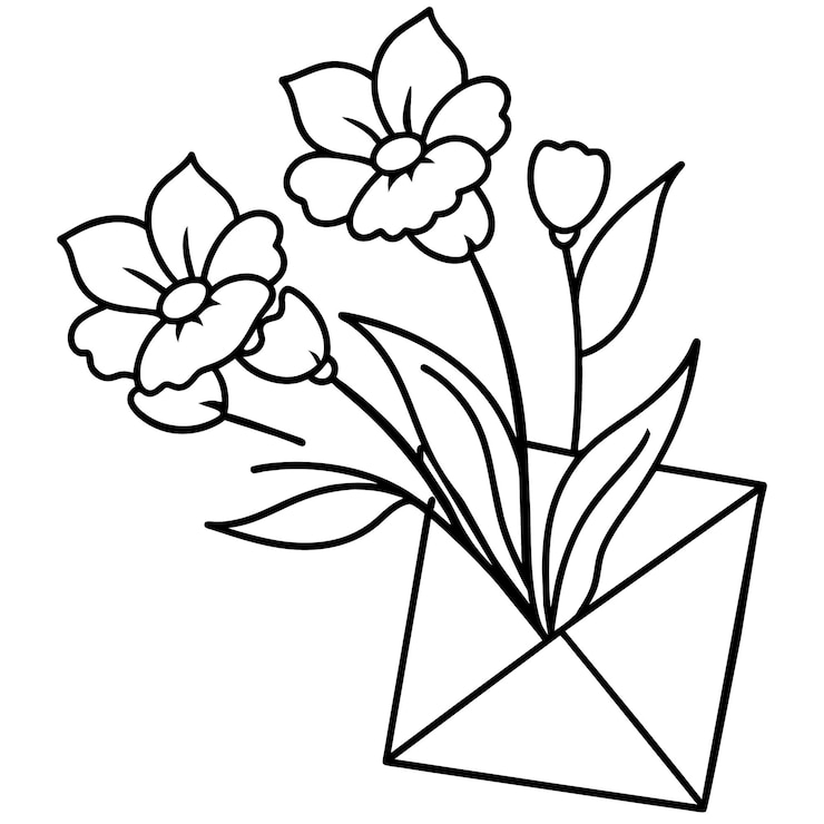 Vector flores y hojas marco cuadrado decorativo ilustración vectorial