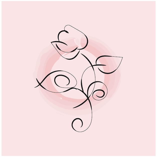 Flores y hojas con puntos colección de primavera de diseño