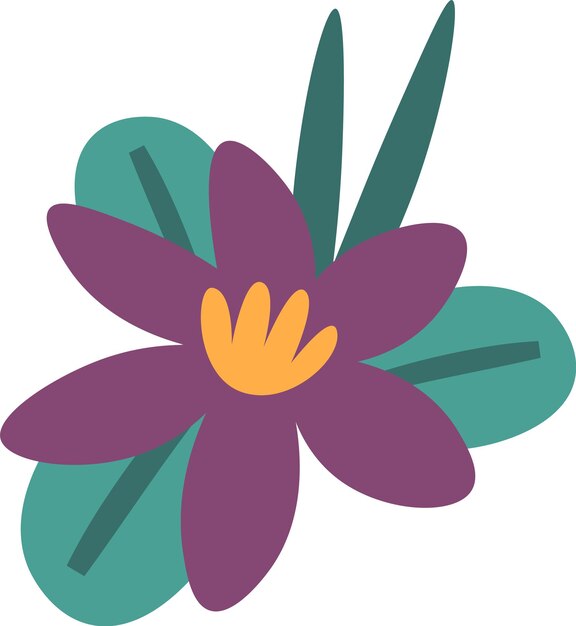 flores con hojas