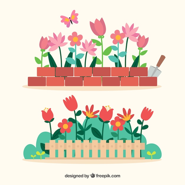 Flores en el Jardín