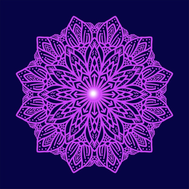 flores de mandala de diseño de lujo