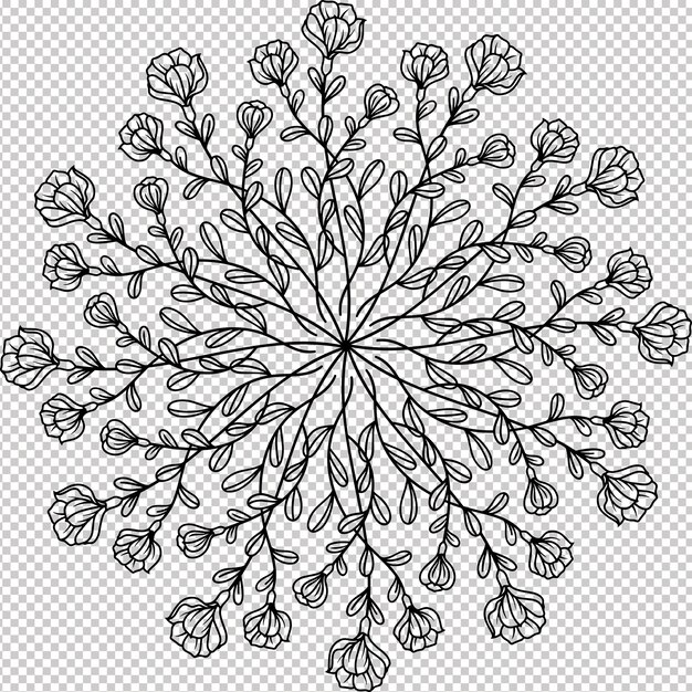 Flores de Mandala Gráfico vectorial floral