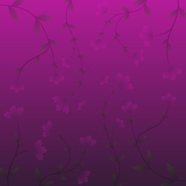 Flores moradas sobre un fondo morado.
