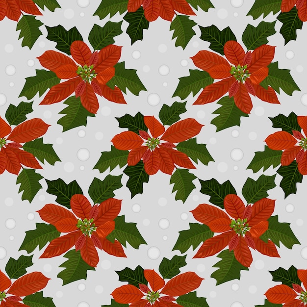 Flores de Navidad sin patrón.