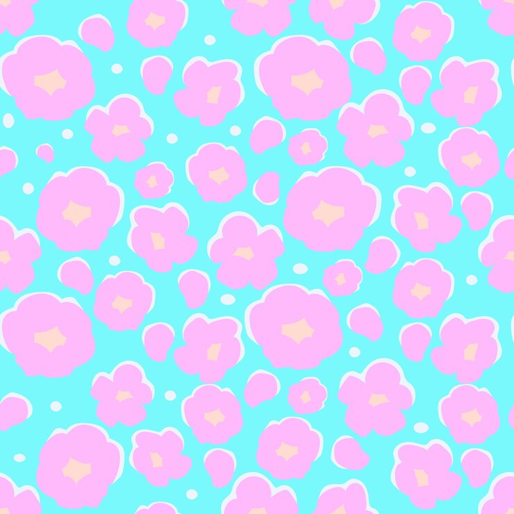 Vector flores de neón abstractas