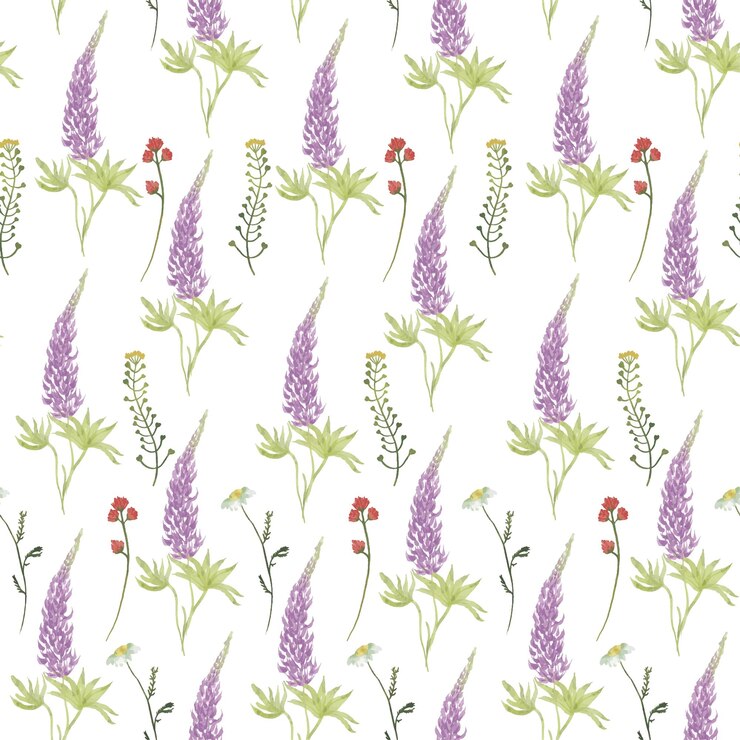 Vector flores de patrones sin fisuras patrón floral para envolver y textil fondo de flores silvestres