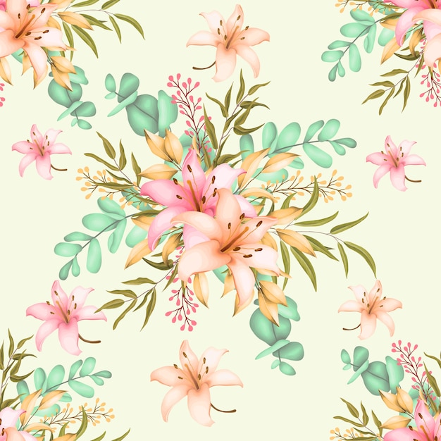 Flores de patrones sin fisuras