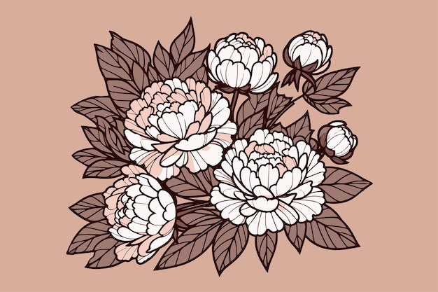 Flores de peonía