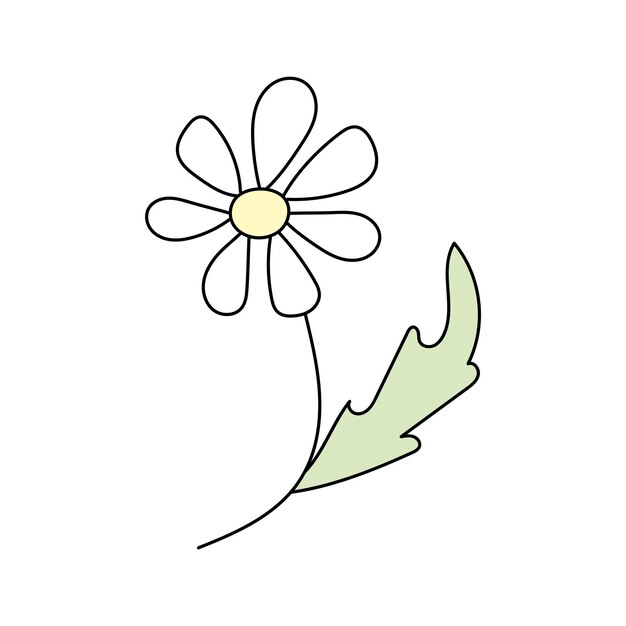 Vector flores de primavera ilustración vectorial aislada sobre un fondo blanco