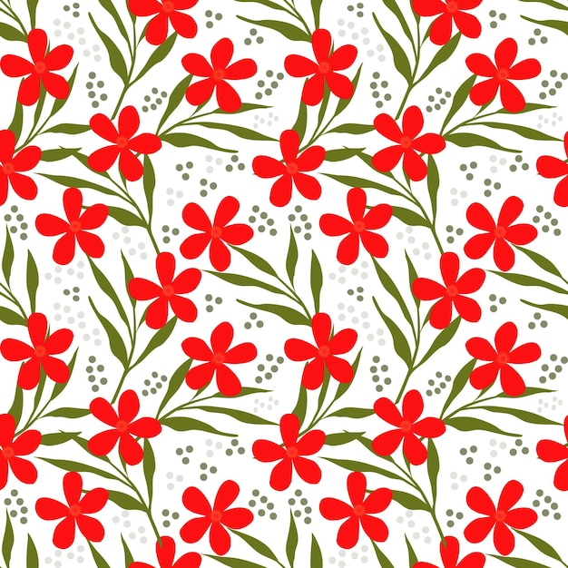 Flores rojas sobre un fondo blanco.