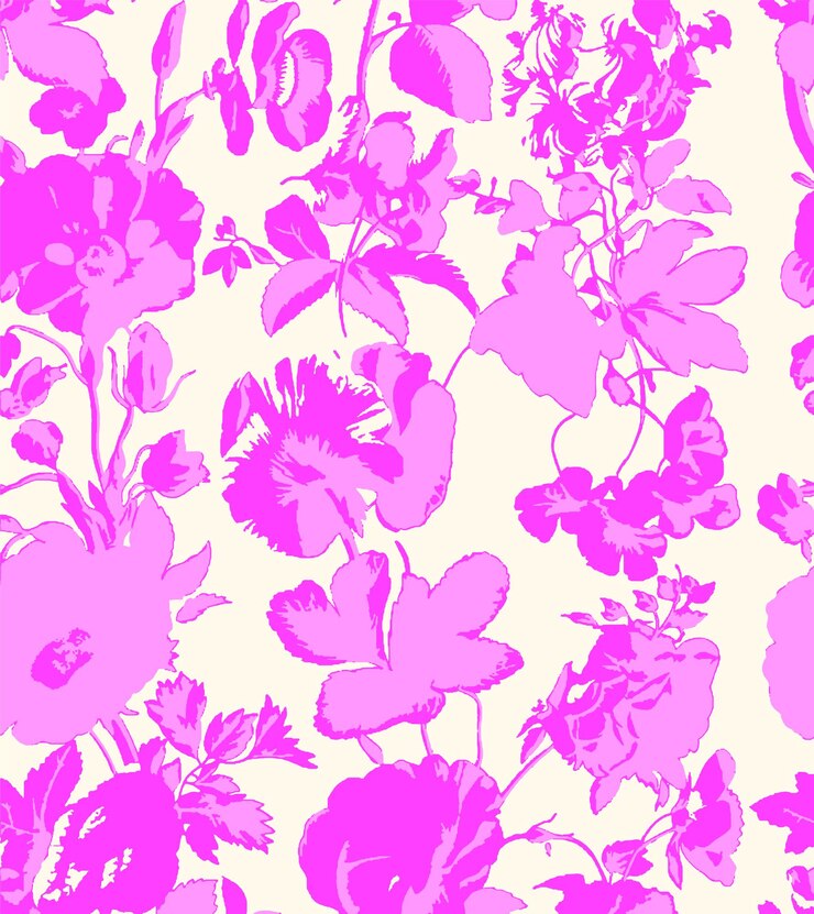 flores rosadas con flores púrpuras y rosadas sobre un fondo rosa