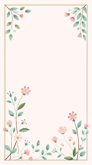 flores rosadas en un marco