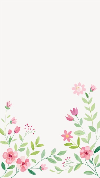 flores rosadas sobre un fondo blanco