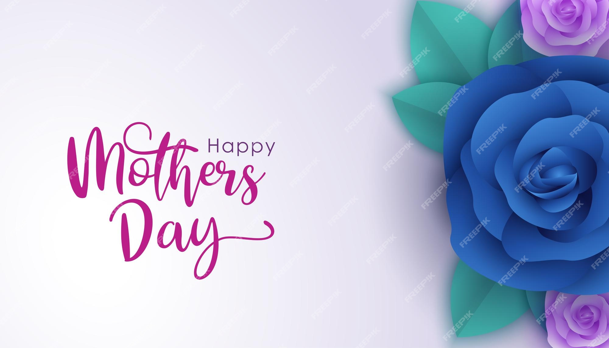 Flores rosas con diferentes colores y hojas sobre un fondo morado concepto creativo del diseño de celebración del día de la madre diseño de estilo de corte de papel | Vector Premium Flores rosas con diferentes colores y hojas sobre un fondo morado concepto creativo del diseño de celebración del día de la madre diseño de estilo de corte de papel | Vector Premium