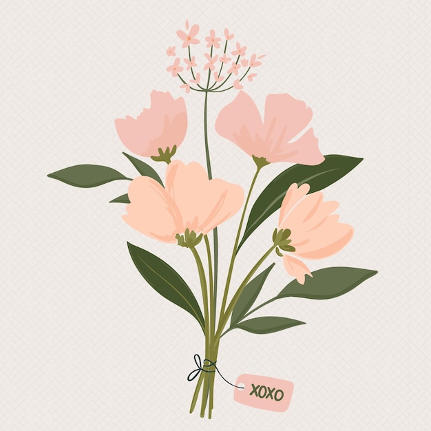 Vector flores de san valentín