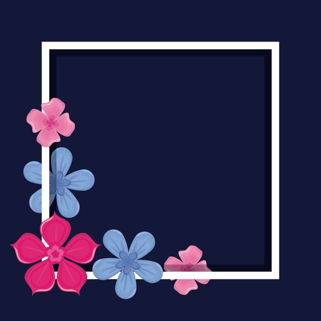 Las flores son hermosas.