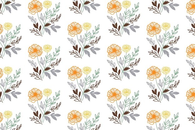 Flores tropicales arte grabado con tinta patrón sin costuras sobre fondo negro textura de impresión de papel tapiz de tela