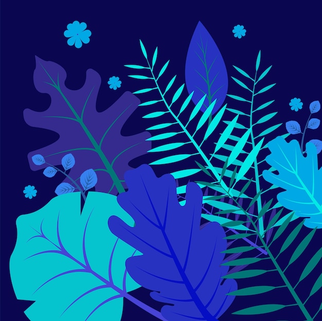 Vector flores tropicales hojas de la selva pájaro del paraíso flor hermoso vector patrón floral fondo estampado exótico