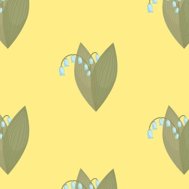Flores de vector de primavera en estilo simple