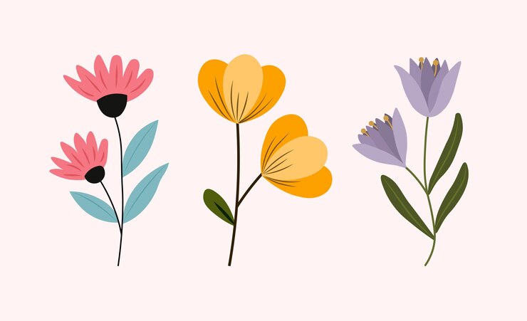 Flores del vector
