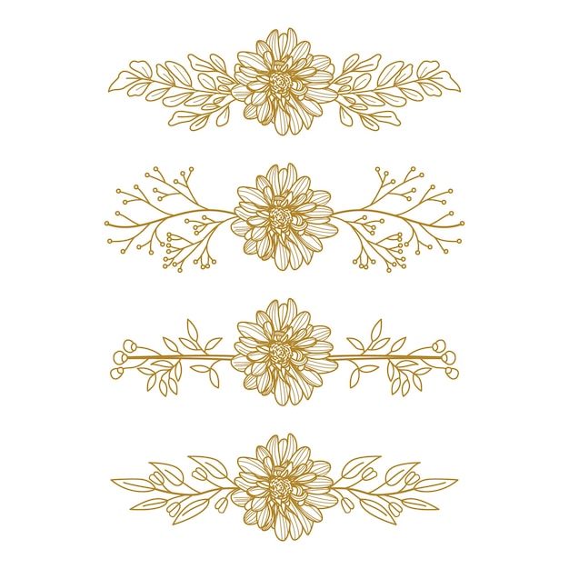 Las flores la vegetación el follaje floral el ornamento la esquina el separador de texto la elegancia el marco para las invitaciones