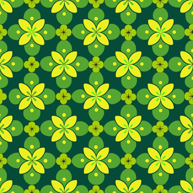 flores verdes sobre un fondo verde