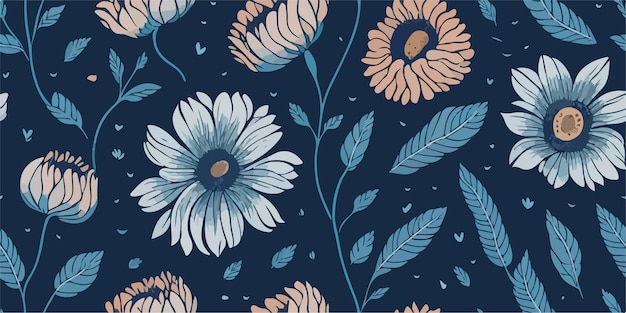 Flores vibrantes del tapiz de la naturaleza y arreglos florales intrincados
