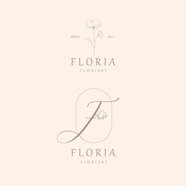 Vector florista logo