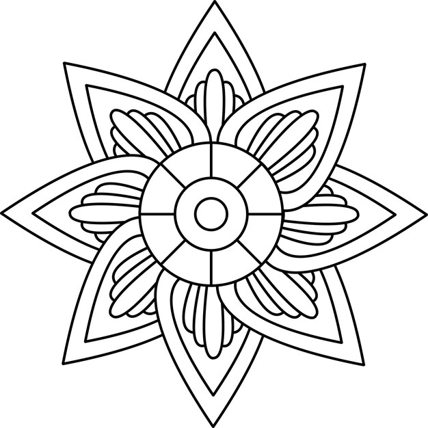 Flower Doodle Páginas para colorear libros para adultos y niños