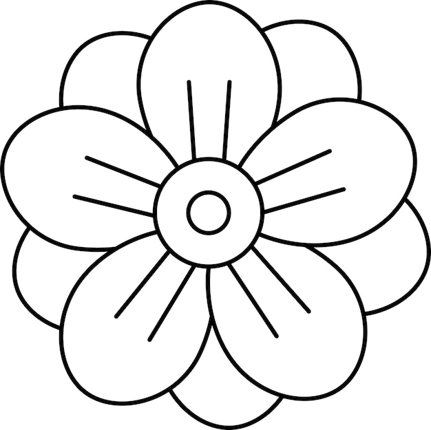 Flower Doodle Páginas para colorear libros para adultos y niños